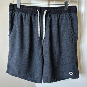 Vuori Kore Unlined Short, Medium, Charcoal Pattern Grey